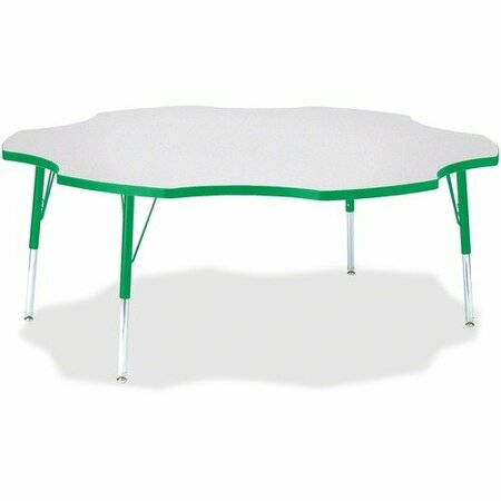 JONTI-CRAFT TABLE, SIX LEAF, 60in, GY/GN JNT6458JCE119